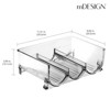 mDesign Plastic Free-Standing Stacking 3 Bottle Storage Rack - 4 of 4