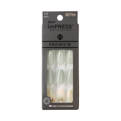 KISS Products Premium Medium Coffin Press-On Nails - Switch Up - 33ct