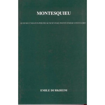 Montesquieu - (Publications of the Durkheim Press) by  W Watts Miller (Paperback)