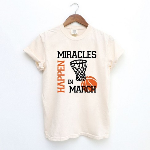 Simply Sage Market Women's Miracles In March Short Sleeve Garment Dyed Tee - image 1 of 2