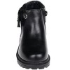 bebe Toddlers Girl's Comfy and Cute Chelsea Ankle Boots with Knit, bebe Bow and Grommets - 4 of 4