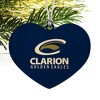 Clarion University Foundation Primary Logo Heart Love Wood Christmas Tree Holiday Ornament - 2 of 3