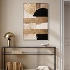 Art Remedy Sunny Cloudy Gold Brown Earthy Abstract Wall Art Framed - 2 of 4