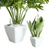 Okak Self-Watering Smart Orchid Pots with Holes 2-Pack, Square Cone Planter for Indoor and Outdoor Plants, 10.2"W x 9.4"H - 4 of 4