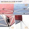 EAGLE PEAK Slant Leg Pop-up Canopy Tent Easy One Person Setup Instant Outdoor Beach Canopy Folding Portable Sports Shelter - 4 of 4