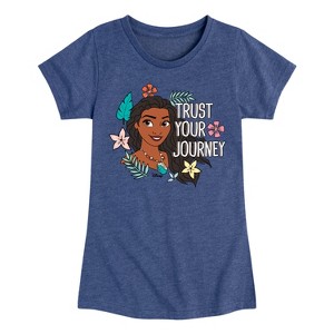 Girls' - Disney Princess - Moana Trust Your Journey Fitted Short Sleeve Graphic T-Shirt - 1 of 4