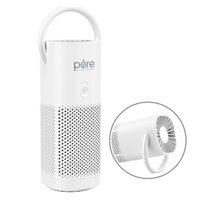 White Portable HEPA Air Purifier with Ionic Odor Absorber