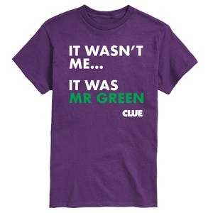 Men's - Clue - It Wasnt Me It Was Mr Green Short Sleeve Graphic T-Shirt - 1 of 3