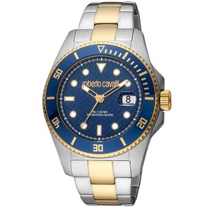 Roberto Cavalli Men's Classic Blue Dial Watch - RC5G042M0075 - 1 of 1