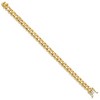 Black Bow Jewelry Men's 14k Yellow Gold, 8.75mm Rounded Curb Chain Bracelet, 8 Inch - 2 of 4