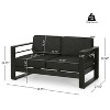 Christopher Knight Home Rajiv 4 Pieces Modern Outdoor Aluminum Chat Set - 3 of 4