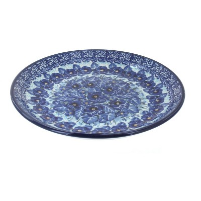 Blue Rose Polish Pottery Joanna Dessert Plate