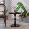 LIVAREEmlen 23'' Accent Round Side Table,Modern Accent Nightstand with Solid Wood Leg for Living Room,Bedroom,Corners,Office - 4 of 4