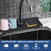 Silicone Faucet Drip Catcher Mat - Sink Soap Sponge Holder, Drying Splash Guard for Kitchen Bathroom - 3 of 4