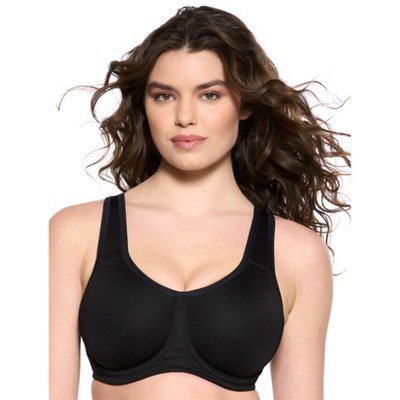 Paramour by Felina | Angie Front Close Minimizer Bra (42DD, Black)