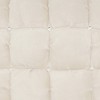 Oversize Luminescence Quilted Swarovski Square Throw Pillow Ivory - Mina Victory: Modern Microfiber, Zippered, Indoor Decorative Pillow - 3 of 4