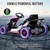 Go Kart for Kids, 24V Drift Kart with 2X200W Strong Motor, 7AH Big Battery, Electric Pedals - 4 of 4