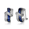 Guili Sterling Silver Stud Earrings with Colored and White Cubic Zirconia, a Playful Yet Elegant Design for a Soft and Feminine Statement Look - 3 of 3