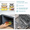 Vtopmart 8 Pack Glass Food Storage Containers with Airtight Lids, Glass Meal Prep Containers for Microwave, Oven, Freezer and Dishwasher, BPA Free - 3 of 4