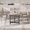 70.87 Inch Wooden Kitchen Table with Corner Iron Protector, Long Industrial Dining Table for 6-8 with Large Tabletop for Kitchen Dinner - 4 of 4