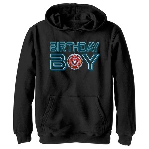 Boy's Marvel Birthday Boy Iron Man Core Pull Over Hoodie - 1 of 4