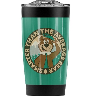 Yogi Bear Smarter Than Average Steel Tumbler 20oz Coffee Travel Mug