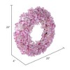 Vickerman 20" Real Touch Hydrangea Wreath - 3 of 4