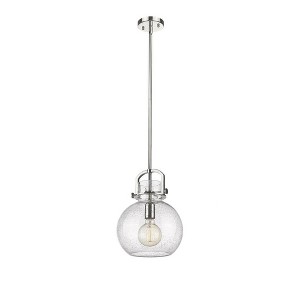 Newton Sphere - 1 Light Stem Hung Pendant In Industrial Style-15.38 Inches Tall and 10 Inches Wide - 1 of 1
