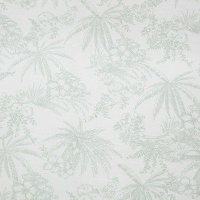 Pen and Ink Green Cotton Floral Queen Duvet Cover Set