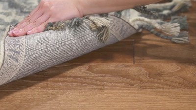 Handmade Gray and Light Gray Wool Tufted Accent Rug 2' x 3'