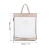 Unique Bargains Office Business Nylon Mesh Transparent Files Handbag - image 2 of 4