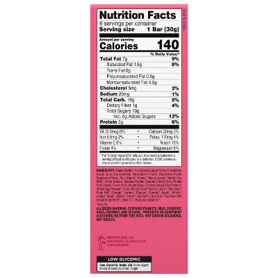 Perfect Bar Gluten-Free PB&J Mini Protein Bars - 6.3oz/6ct