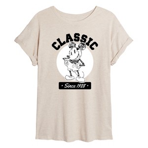 Women's - Disney - Mickey Classic Since 1928 Oversized Graphic T-Shirt - 1 of 4