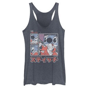 Women's Lilo & Stitch Comic Book Panels Racerback Tank Top - 1 of 4