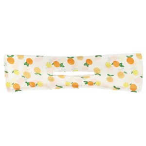 Unique Bargains Women's Cute Tangerine Pattern Hair Curler Yellow Orange White 1 Pc - 1 of 3