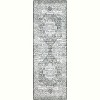 Elegant Floral Rug, Washable Low Pile Carpet, Foldable Non-Slip Runner, Easy Clean Accent Rug for Bedroom - 3 of 4