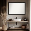 Amanti Art Downton Black Non-Beveled Wood Framed Bathroom Vanity Wall Mirror - 4 of 4