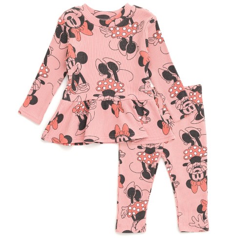 Disney Minnie Mouse Winnie the Pooh The Aristocats Lilo & Stitch Stitch Peplum T-Shirt and Pants Newborn to Big Kid - image 1 of 4