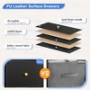Drawers Dresser for Bedroom, Chest of Drawers with PU Leather Bins, Media Console Table, Fabric Closet Dresser for Living Room Hallway - 4 of 4