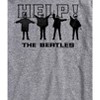 Men's - The Beatles - Help Silhouettes Short Sleeve Graphic T-Shirt - 2 of 4