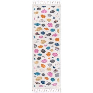 Nuloom Maybelle Polka Dot 2x8 Runner Indoor Area Rug for Living Room Bedroom Dining Room Nursery Entryway Hallway, Ivory - 1 of 4
