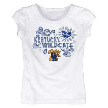 NCAA Kentucky Wildcats Toddler Girls' White T-Shirt