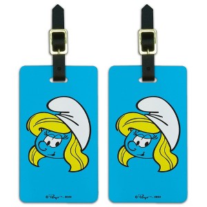 The Smurfs Smurfette Face Luggage ID Tags Set of 2 - 1 of 4