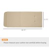 Aghana Digitals Beige Outdoor Swing Cushion Set of 2 with Tufted Back, Secure Ties, Soft Foam - 3 of 4
