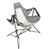 KTMBDW Rocking Camping Chair, 2 Pack High Mesh Back Portable Folding Camp Chairs with Pillows, Cup Holder and Carry Bag for Lawn  Patio Garden Outdoor - 3 of 4