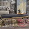 TiramisuBest Ottoman Bench - Light Grey Fabric Entryway Bench, 47.25"L x 17.5"W x 16.5"H - 4 of 4