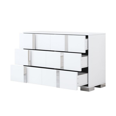 NicBex 47.20"L Metal Handles Modern Storage Dresser for Bedroom with 6 Drawers