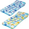 MOVSSOU Inflatable Pool Float 84"x32" Adult Lounger Floats with Headrest 2 Pack - 2 of 4