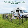 GOTGELIF 16 Panels 40" Height Dog Playpen Heavy Duty Pet Fence Indoor Outdoor - 3 of 4