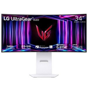 LG 34'' UltraGear OLED Curved Gaming Monitor WQHD with 240Hz Refresh Rate - 1 of 4